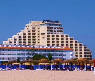 Algarve typical hotel at Montegordo Beach