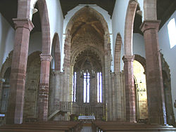 Inside Silves Cathedral in the Algarve.