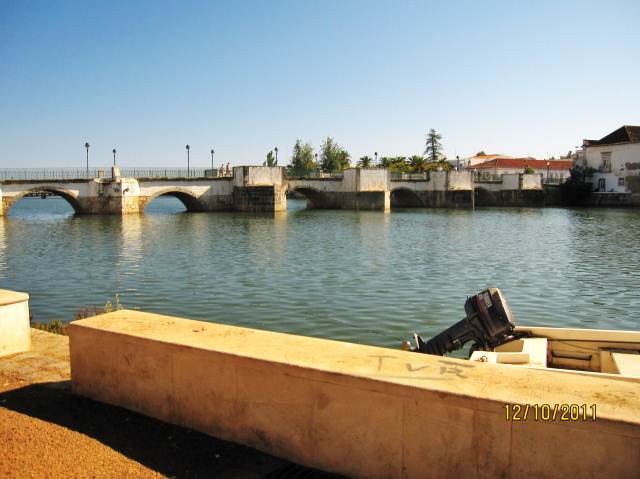 Roman Bridge in Tavira the Algarve Portugal