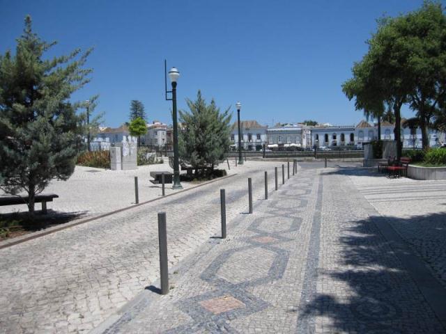 Tavira Portugal approaching Roman bridge